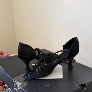 Black Strappy Women's Dance Heels